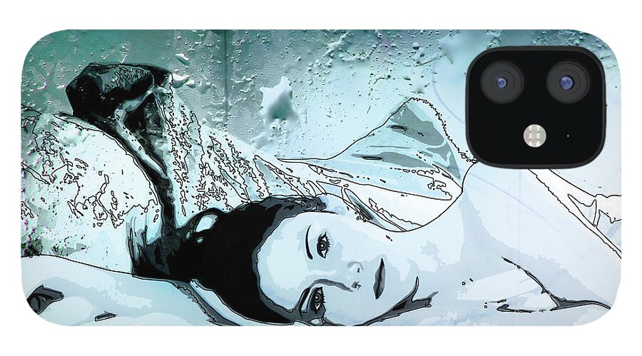 Jason Casteel iPhone 12 Case featuring the digital art Rainy Day by Jason Casteel