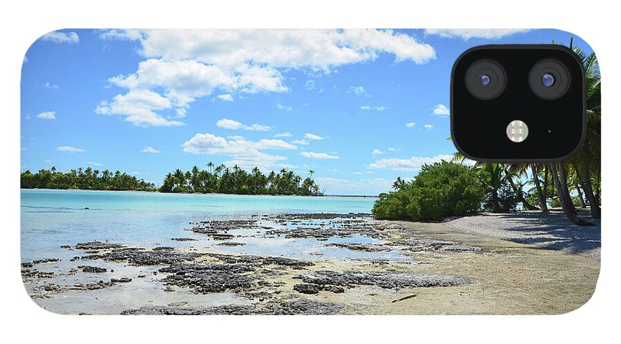 Scenics iPhone 12 Case featuring the photograph Rangiroa - Blue Lagoon by Rodrigo Pitorri
