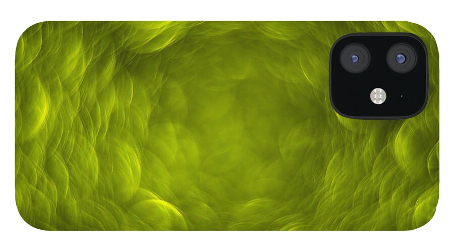 Bokeh iPhone 12 Case featuring the photograph Real extreme photographic optic color bokeh IV by Hernan Bua