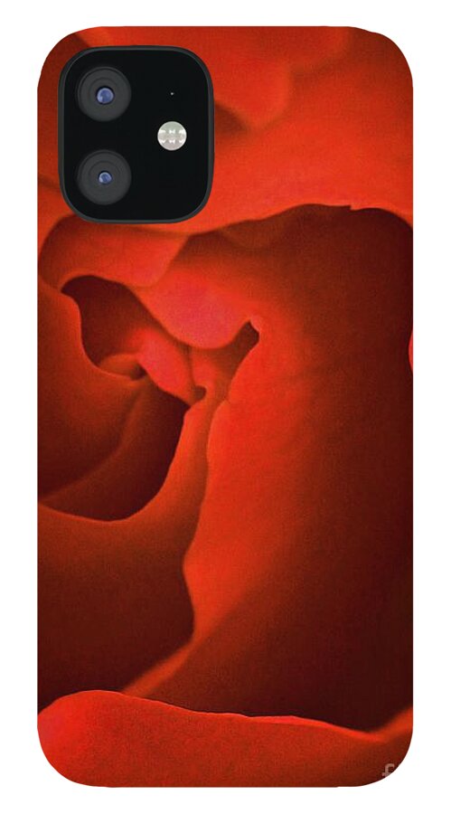Red iPhone 12 Case featuring the photograph Red Passion #1 by Tracey Lee Cassin