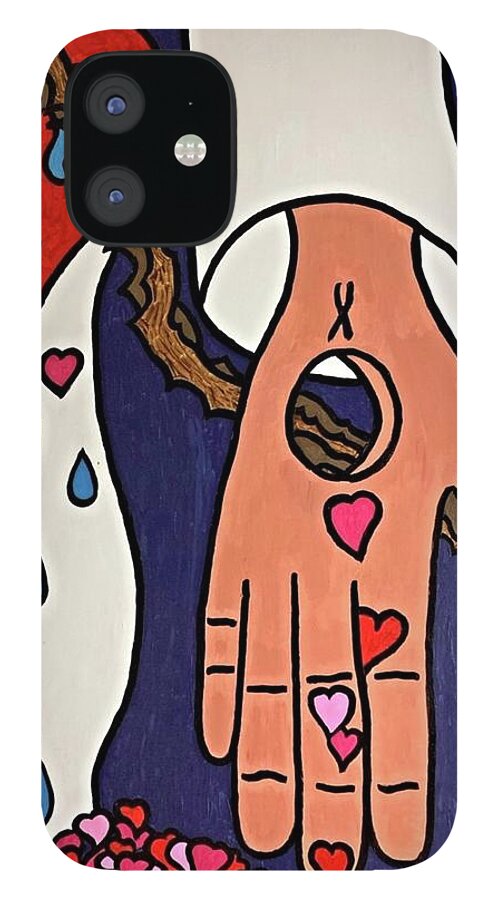 Acrylic iPhone 12 Case featuring the painting Ultimate Love by Colette Lee