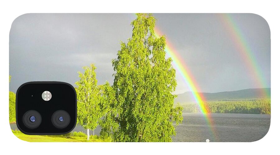 Pite River (piteälven) iPhone 12 Case featuring the photograph River Rainbows by Debra Grace Addison