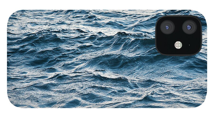 Curve iPhone 12 Case featuring the photograph Rough Waves Background by Cirano83