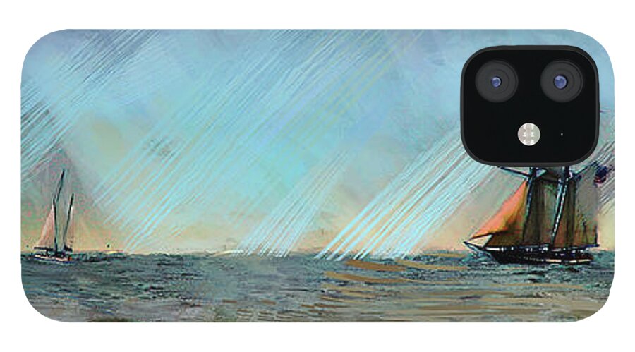Sailing iPhone 12 Case featuring the photograph Sailing Ships by GW Mireles