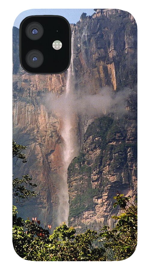 Tranquility iPhone 12 Case featuring the photograph Salto Angel by By Lionel Arnould