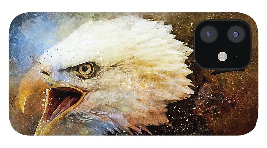Bald Eagle iPhone 12 Case featuring the photograph Screaming Eagle by Randall Allen