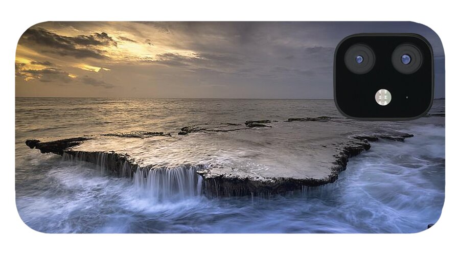  iPhone 12 Case featuring the photograph Sea waterfalls by Top Wallpapers