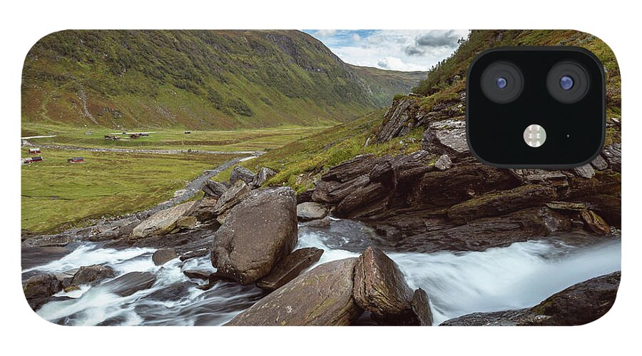 Photography iPhone 12 Case featuring the photograph Sendefossen, Norway by Andreas Levi