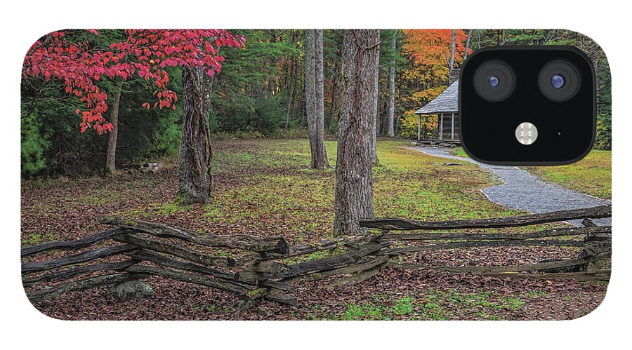 Smokies Cs Cabin iPhone 12 Case featuring the photograph Smokies Cs Cabin by Galloimages Online