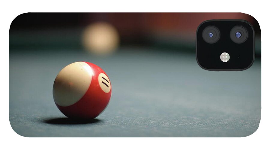 Snooker iPhone 12 Case featuring the photograph Snooker Ball by Photo By Andrew B. Wertheimer