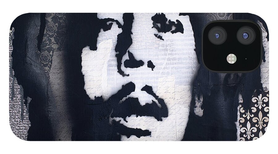  iPhone 12 Case featuring the mixed media Soul Rebel by SORROW Gallery