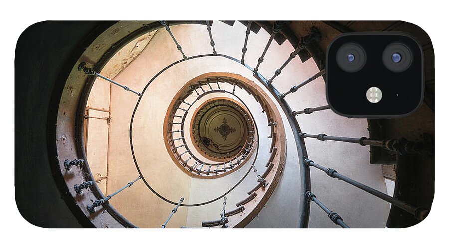 Urban iPhone 12 Case featuring the photograph Spiral Stairs by Roman Robroek