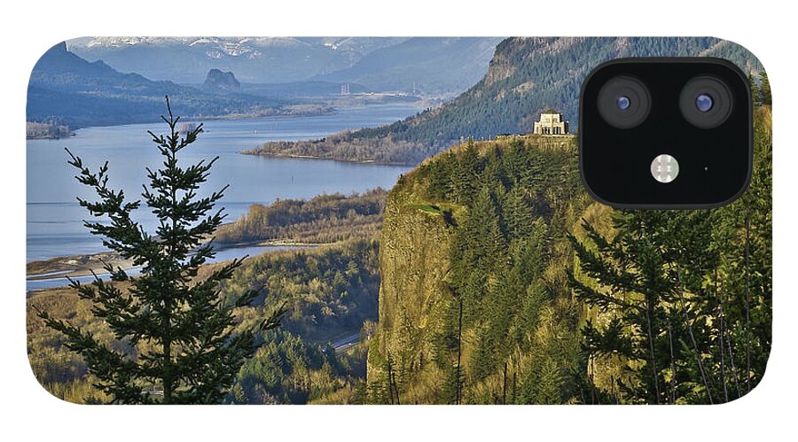 Snow iPhone 12 Case featuring the photograph Springtime In The Columbia River Gorge by Nwbob