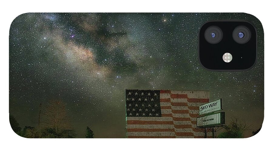 Milky Way iPhone 12 Case featuring the photograph Stars Over Stars and Stripes by James Clinich