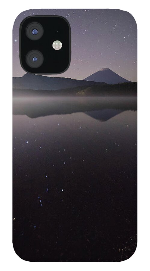 Outdoors iPhone 12 Case featuring the photograph Stars Reflection On Surface Of Water by Noriakimasumoto