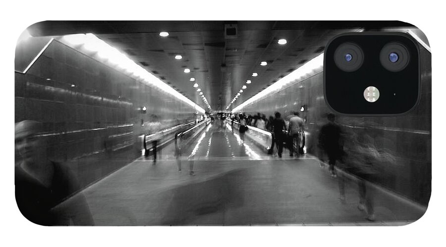 Subway iPhone 12 Case featuring the photograph Subway Ghosts by Edward Lee