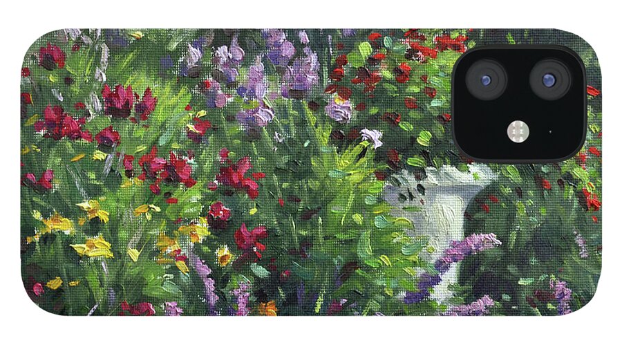 Landscape iPhone 12 Case featuring the painting Summer Slpendor by Rick Hansen