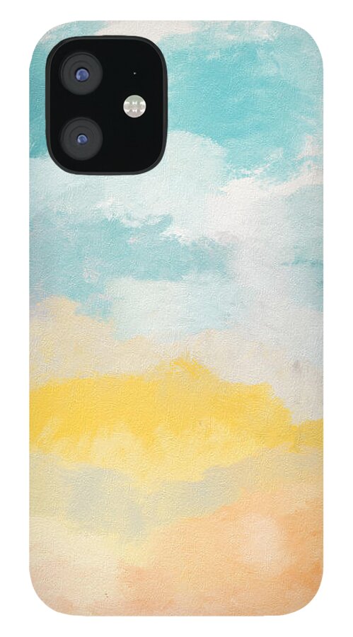 Landscape iPhone 12 Case featuring the mixed media Sunshine Day- Art by Linda Woods by Linda Woods