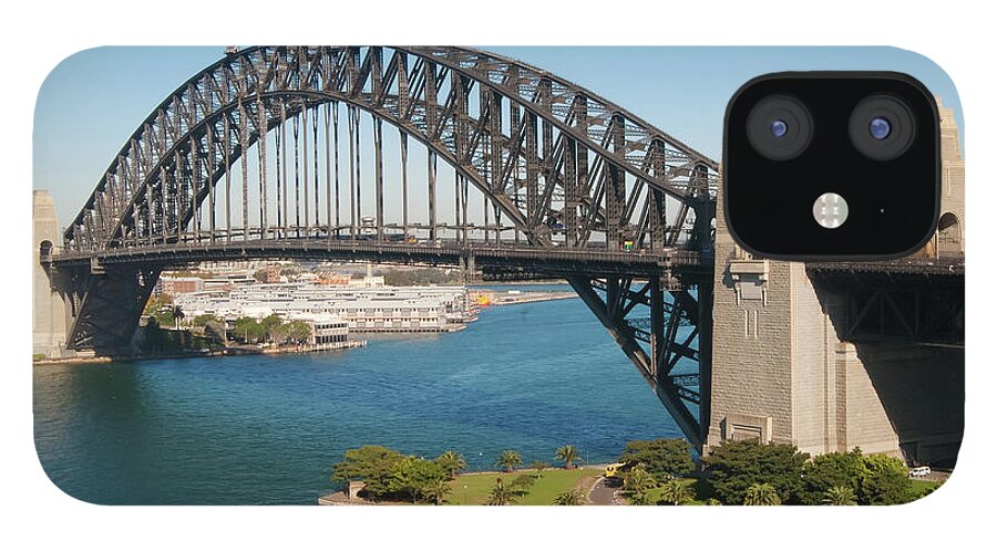 Tranquility iPhone 12 Case featuring the photograph Sydney Harbor Bridge by Kokkai Ng
