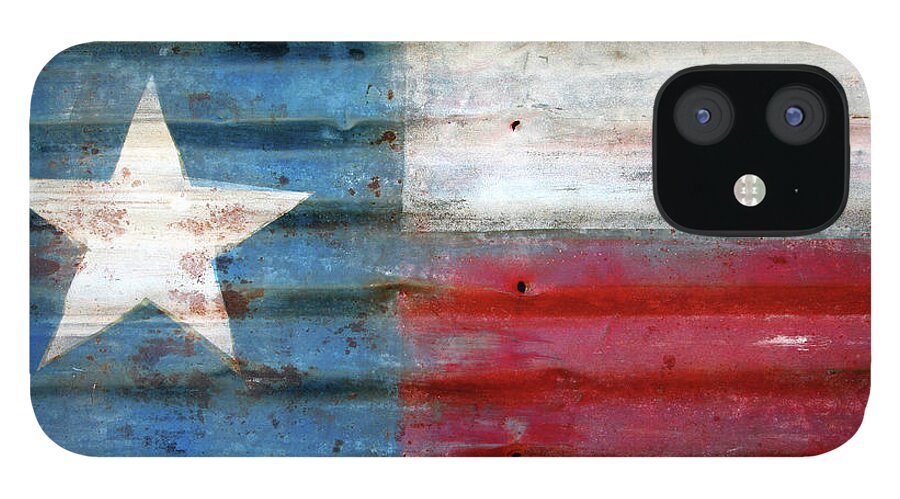 Tin iPhone 12 Case featuring the photograph Texas Flag by Colevineyard