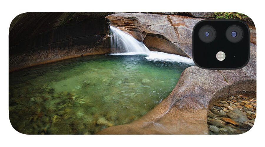 Basin iPhone 12 Case featuring the photograph The Basin at Franconia Notch State Park 2x1 by William Dickman