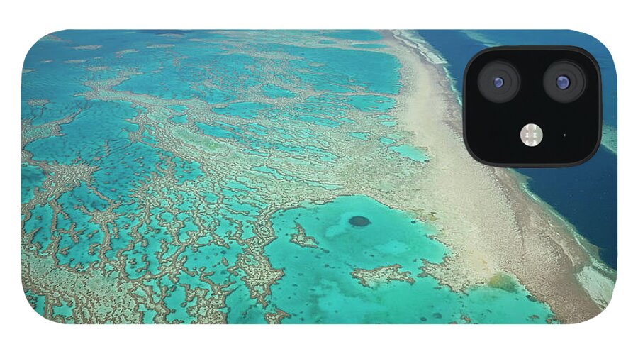 Tranquility iPhone 12 Case featuring the photograph The Great Barrier Reef, Queensland by Peter Adams