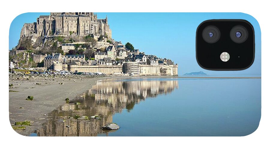 Tranquility iPhone 12 Case featuring the photograph The Magical Mont Saint-michel by Paul Biris