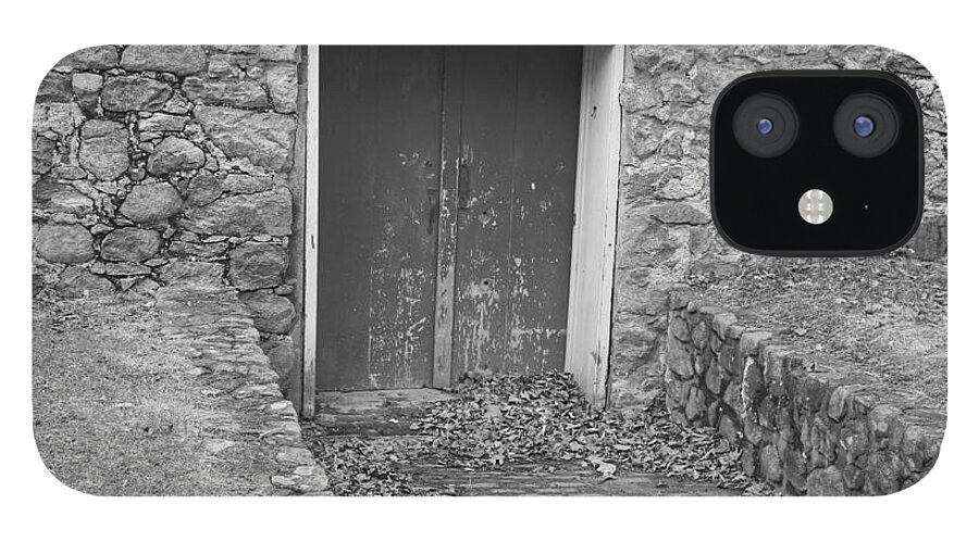Waterloo Village iPhone 12 Case featuring the photograph The Mill Door - Waterloo Village by Christopher Lotito