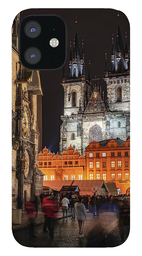 Europe iPhone 12 Case featuring the photograph The Old Town Square by Randy Lemoine