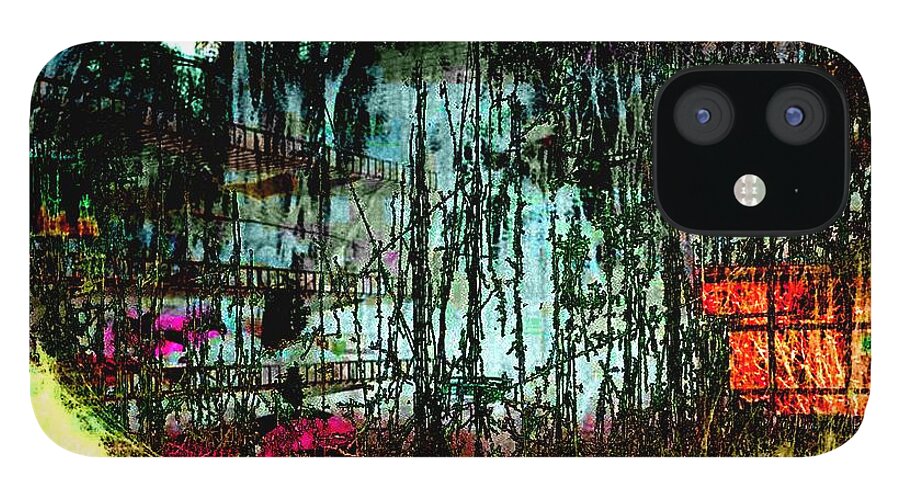 Abstract iPhone 12 Case featuring the digital art The Other Side of Forever by Cliff Wilson
