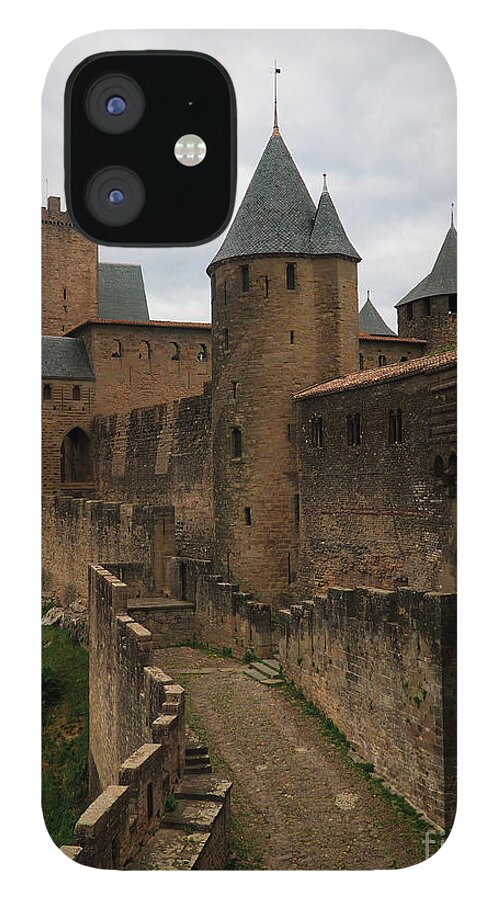 Ramparts iPhone 12 Case featuring the photograph The Ramparts of Carcassonne by Mary Capriole