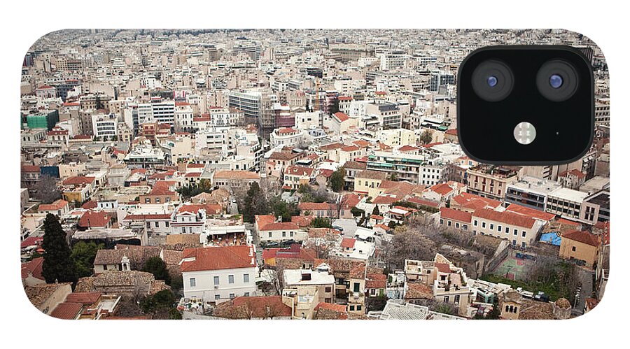 Tranquility iPhone 12 Case featuring the photograph The Sprawling City Of Athens, Greece Is by Chris Bennett