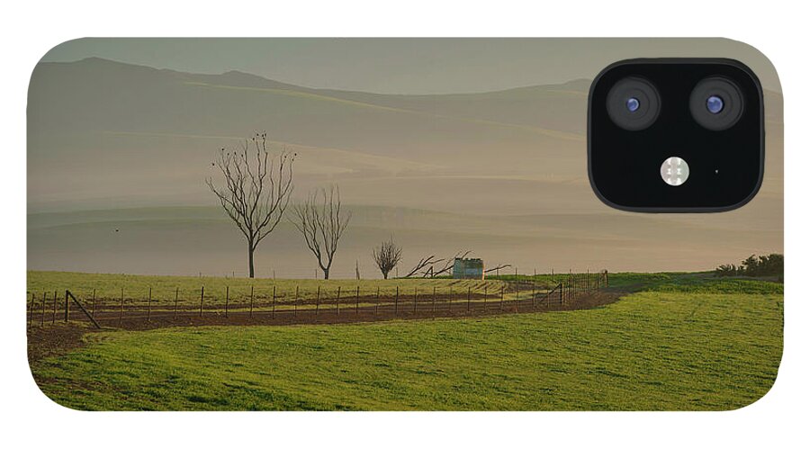 Tranquility iPhone 12 Case featuring the photograph Trees In Winter Countryside by Rodger Shagam