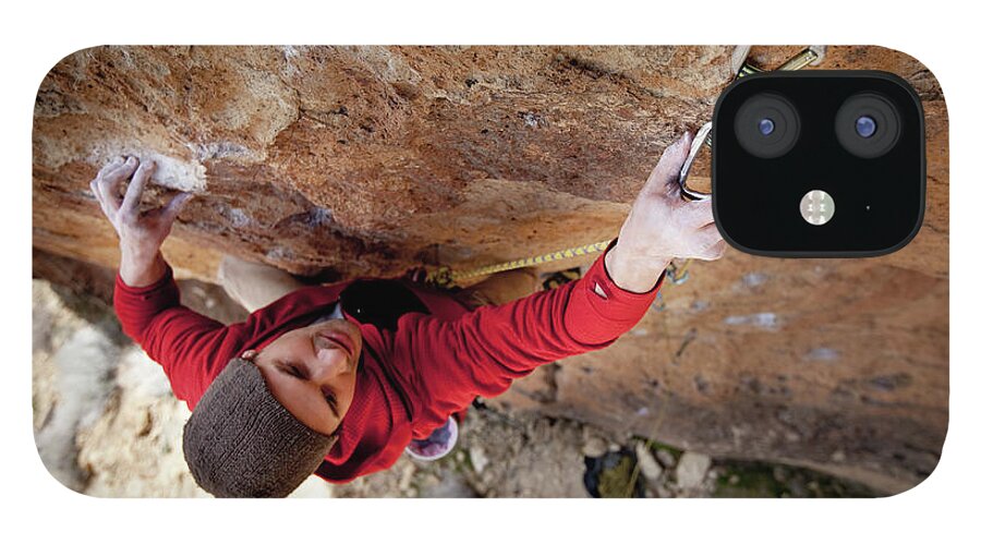 Two Men Rock Climbing iPhone Case Sale by Jordan