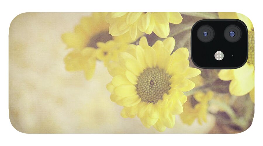 Vase iPhone 12 Case featuring the photograph Vase Full Of Yellow Flowers by Photo - Lyn Randle
