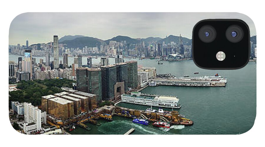 Wake iPhone 12 Case featuring the photograph Victoria Harbour, Hong Kong, 2012 by Joe Chen Photography