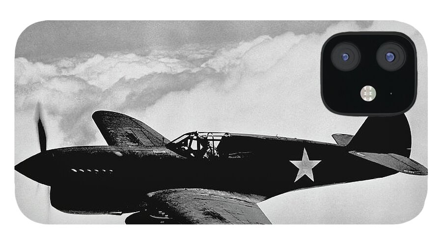 War iPhone 12 Case featuring the photograph Vintage World War II Photo Of A P-40 by John Parrot/stocktrek Images