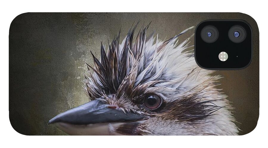 Kookaburra iPhone 12 Case featuring the photograph Wet Bird by Eva Lechner