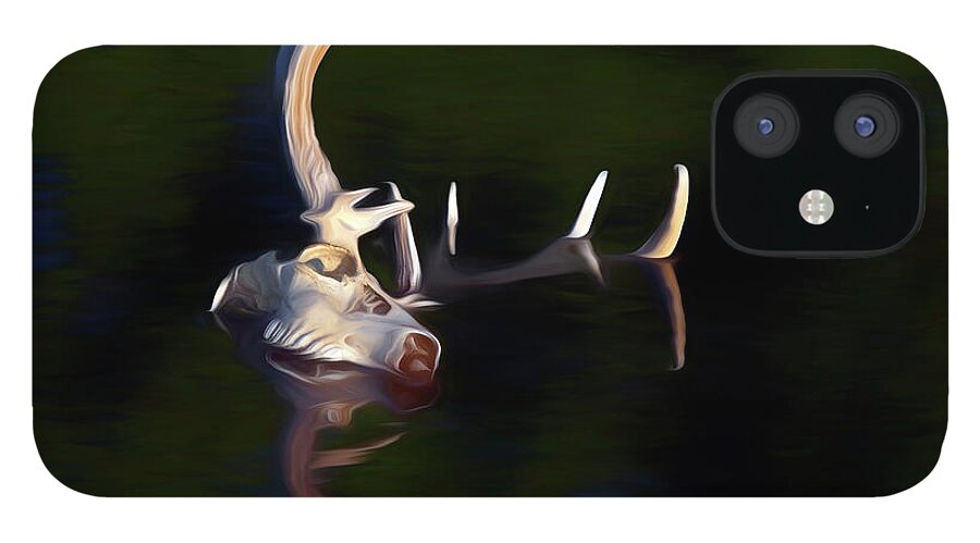Kansas iPhone 12 Case featuring the photograph White-tail Deer 004 by Rob Graham