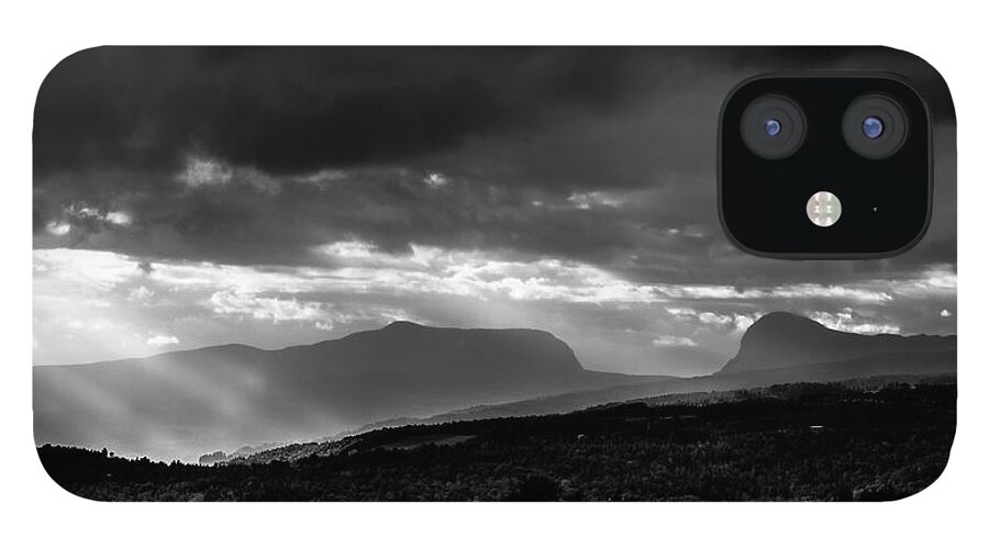 Vermont iPhone 12 Case featuring the photograph Willoughby Gap BW by Tim Kirchoff