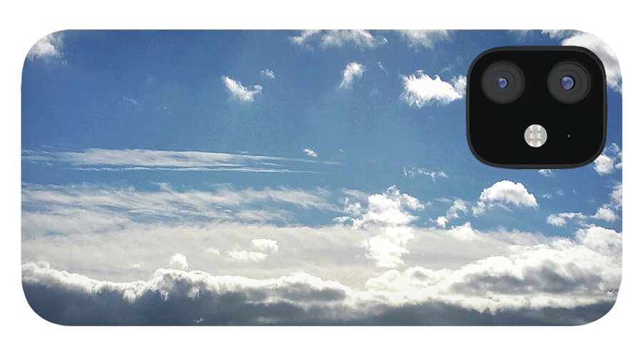 Windy iPhone 12 Case featuring the photograph Windy Day Sky by Melinda Firestone-White