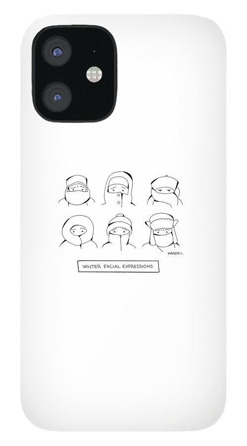 Winter Facial Expressions iPhone 12 Case