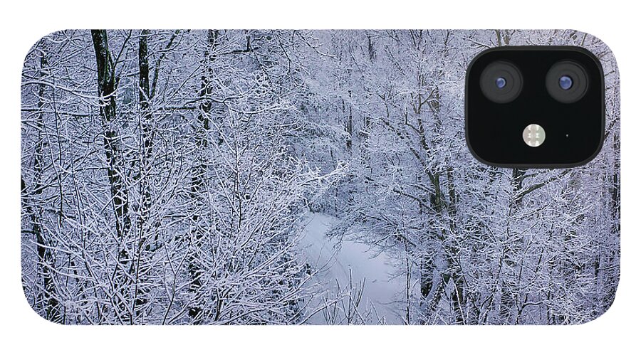Winter iPhone 12 Case featuring the photograph Winter Ice Storm by Meta Gatschenberger