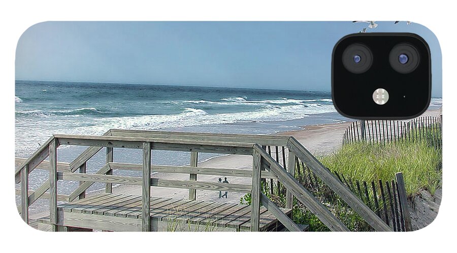 Beach iPhone 12 Case featuring the photograph Wish You Were Here by Michael Frank