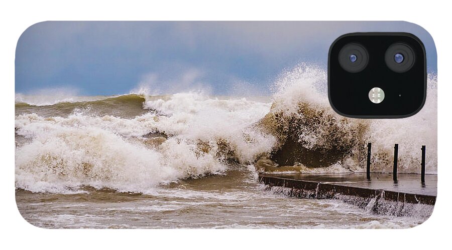 Great Lakes iPhone 12 Case featuring the photograph Witch of November by Todd Bannor