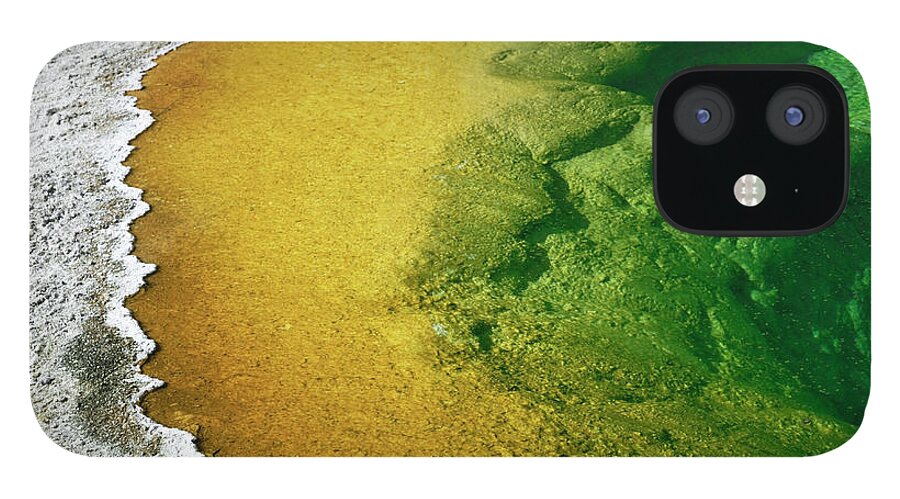 Tranquility iPhone 12 Case featuring the photograph Yellowstone, Detail Of Morning Glory by Michele Falzone