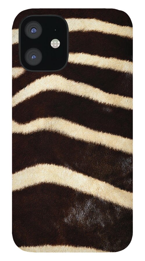 Animal Skin iPhone 12 Case featuring the photograph Zebra Hide by Siede Preis