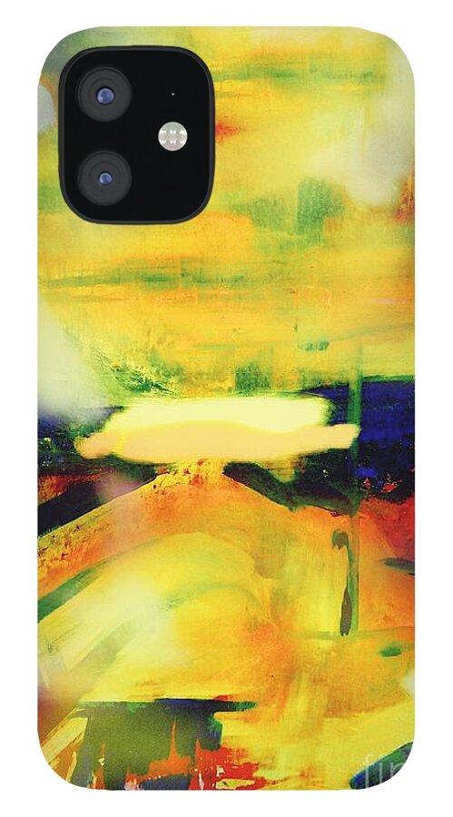 Abstract Art iPhone 12 Case featuring the painting Dawn by Jeremiah Ray