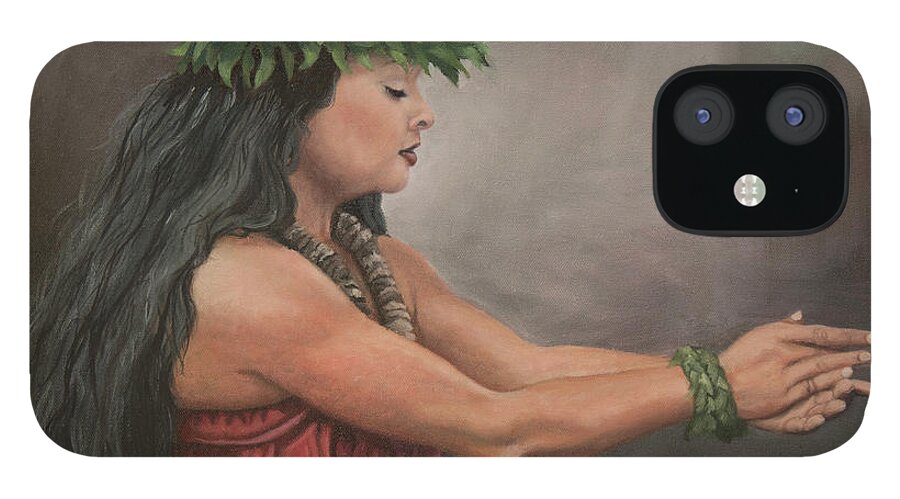 Hawaiian iPhone 12 Case featuring the painting Mele #1 by Megan Collins