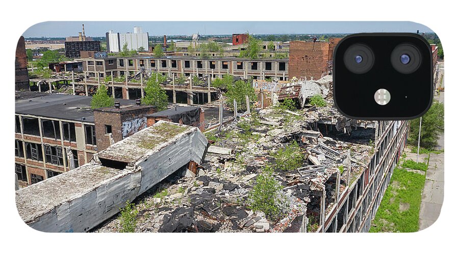 Auto iPhone 12 Case featuring the photograph Packard Plant #1 by Jim West